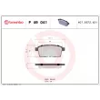 Jeu de 4 plaquettes de frein arrière BREMBO P 49 041 - Visuel 2