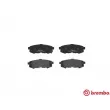 Jeu de 4 plaquettes de frein arrière BREMBO P 49 042 - Visuel 1