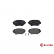 Jeu de 4 plaquettes de frein avant BREMBO P 49 043 - Visuel 1