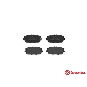 Jeu de 4 plaquettes de frein arrière BREMBO P 49 044
