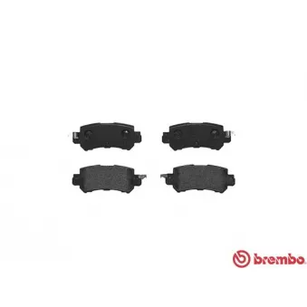 Jeu de 4 plaquettes de frein arrière BREMBO P 49 047