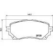 Jeu de 4 plaquettes de frein avant BREMBO P 49 048 - Visuel 2
