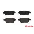 Jeu de 4 plaquettes de frein arrière BREMBO P 49 051 - Visuel 1