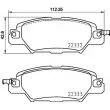 Jeu de 4 plaquettes de frein arrière BREMBO P 49 053 - Visuel 2