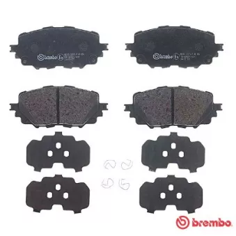 Jeu de 4 plaquettes de frein avant BREMBO