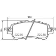 Jeu de 4 plaquettes de frein avant BREMBO P 49 055 - Visuel 2