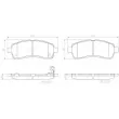 Jeu de 4 plaquettes de frein avant BREMBO P 49 057 - Visuel 2