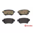 Jeu de 4 plaquettes de frein arrière BREMBO P 49 059 - Visuel 1