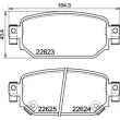 Jeu de 4 plaquettes de frein arrière BREMBO P 49 063 - Visuel 2