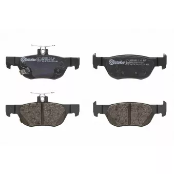 Jeu de 4 plaquettes de frein arrière BREMBO P 49 064