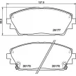 Jeu de 4 plaquettes de frein avant BREMBO P 49 065 - Visuel 2