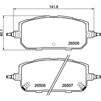 Jeu de 4 plaquettes de frein avant BREMBO P 49 067