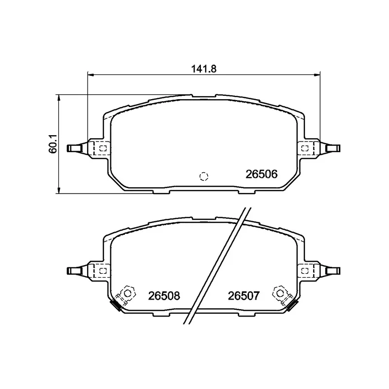 Jeu de 4 plaquettes de frein avant BREMBO P 49 067