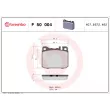 Jeu de 4 plaquettes de frein avant BREMBO P 50 004 - Visuel 2