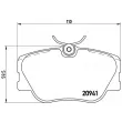 Jeu de 4 plaquettes de frein avant BREMBO P 50 008 - Visuel 2