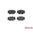 Jeu de 4 plaquettes de frein avant BREMBO P 50 008 - Visuel 1