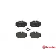 Jeu de 4 plaquettes de frein avant BREMBO P 50 011 - Visuel 1