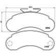 Jeu de 4 plaquettes de frein avant BREMBO P 50 021 - Visuel 2