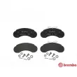 Jeu de 4 plaquettes de frein avant BREMBO P 50 021 - Visuel 1