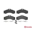 Jeu de 4 plaquettes de frein avant BREMBO P 50 028 - Visuel 1