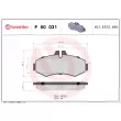 Jeu de 4 plaquettes de frein avant BREMBO P 50 031 - Visuel 2