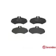 Jeu de 4 plaquettes de frein avant BREMBO P 50 031 - Visuel 1