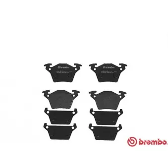 Jeu de 4 plaquettes de frein arrière BREMBO P 50 032