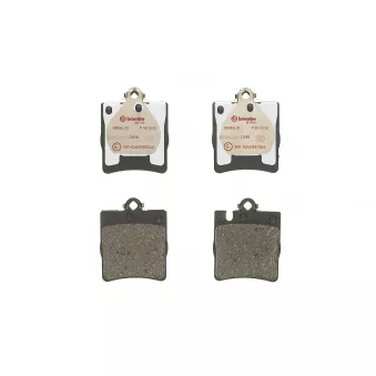Jeu de 4 plaquettes de frein arrière BREMBO P 50 033X