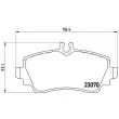 Jeu de 4 plaquettes de frein avant BREMBO P 50 035 - Visuel 2
