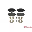 Jeu de 4 plaquettes de frein avant BREMBO P 50 035 - Visuel 1