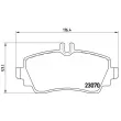Jeu de 4 plaquettes de frein avant BREMBO P 50 036 - Visuel 2