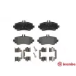 Jeu de 4 plaquettes de frein avant BREMBO P 50 036 - Visuel 1