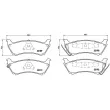 Jeu de 4 plaquettes de frein arrière BREMBO P 50 040 - Visuel 2