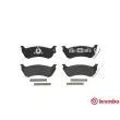 Jeu de 4 plaquettes de frein arrière BREMBO P 50 040 - Visuel 1
