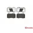 Jeu de 4 plaquettes de frein avant BREMBO P 50 041 - Visuel 1
