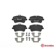 Jeu de 4 plaquettes de frein avant BREMBO P 50 045 - Visuel 1