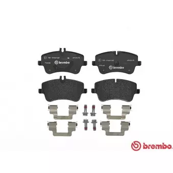 Jeu de 4 plaquettes de frein avant BREMBO P 50 045