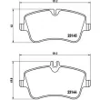 Jeu de 4 plaquettes de frein avant BREMBO P 50 046 - Visuel 2