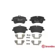 Jeu de 4 plaquettes de frein avant BREMBO P 50 046 - Visuel 1
