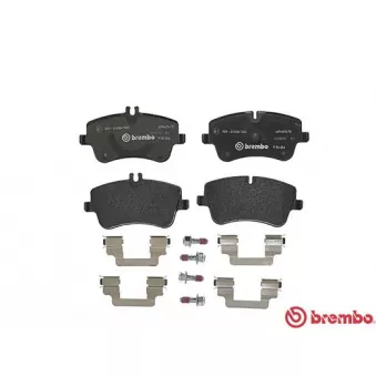 Jeu de 4 plaquettes de frein avant BREMBO P 50 046