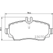 Jeu de 4 plaquettes de frein avant BREMBO P 50 047 - Visuel 2