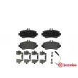 Jeu de 4 plaquettes de frein avant BREMBO P 50 047 - Visuel 1