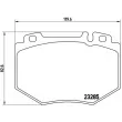 Jeu de 4 plaquettes de frein avant BREMBO P 50 048 - Visuel 2