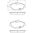 Jeu de 4 plaquettes de frein avant BREMBO P 50 049 - Visuel 2