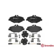 Jeu de 4 plaquettes de frein avant BREMBO P 50 049 - Visuel 1