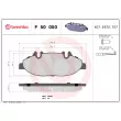 Jeu de 4 plaquettes de frein avant BREMBO P 50 050 - Visuel 2