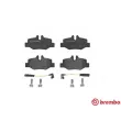 Jeu de 4 plaquettes de frein arrière BREMBO P 50 051 - Visuel 1