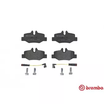 Jeu de 4 plaquettes de frein arrière BREMBO