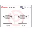 Jeu de 4 plaquettes de frein arrière BREMBO P 50 052 - Visuel 2