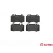 Jeu de 4 plaquettes de frein avant BREMBO P 50 053 - Visuel 1